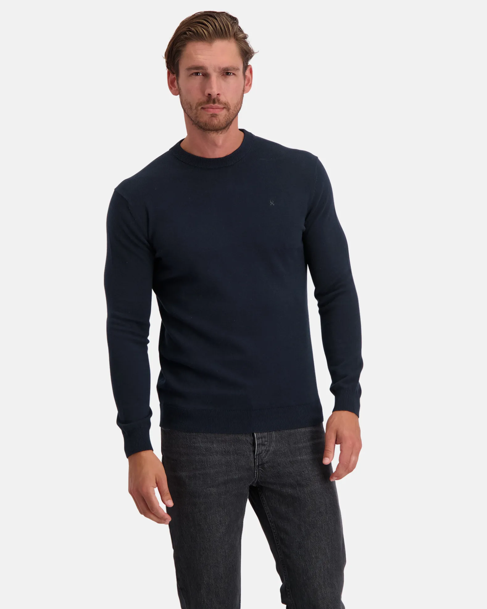 Lichtgewicht Gebreide Schoener Crew Pullover